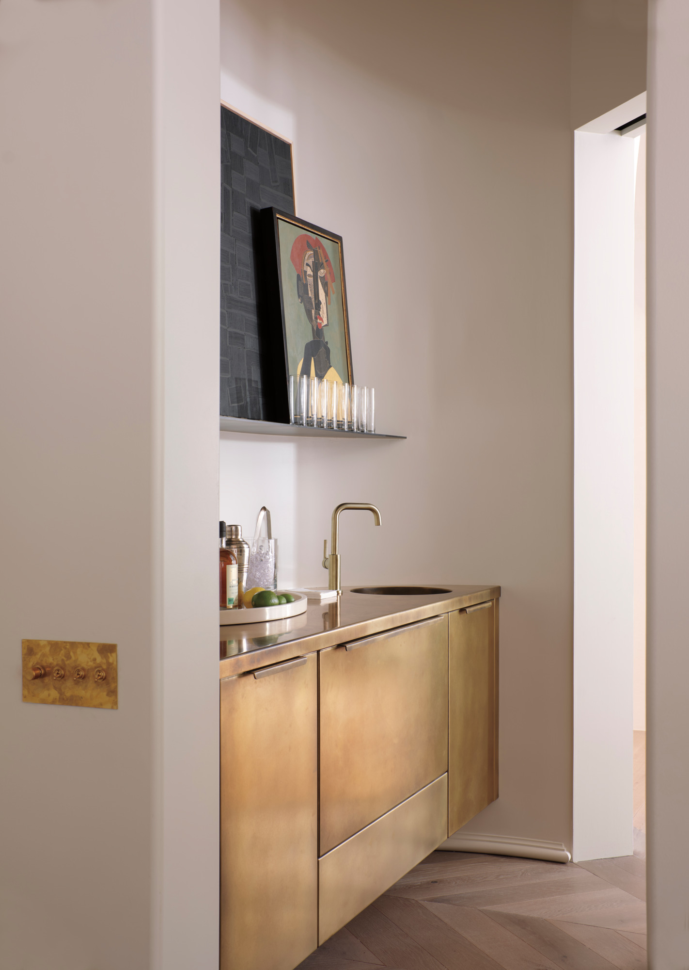 Litze® | Bar Faucet with Square Spout and Knurled Handle Kit